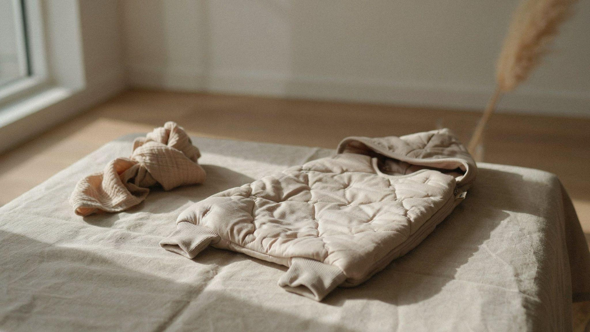 Soft wearable sleep bag providing a warm and safe sleeping option for newborn babies