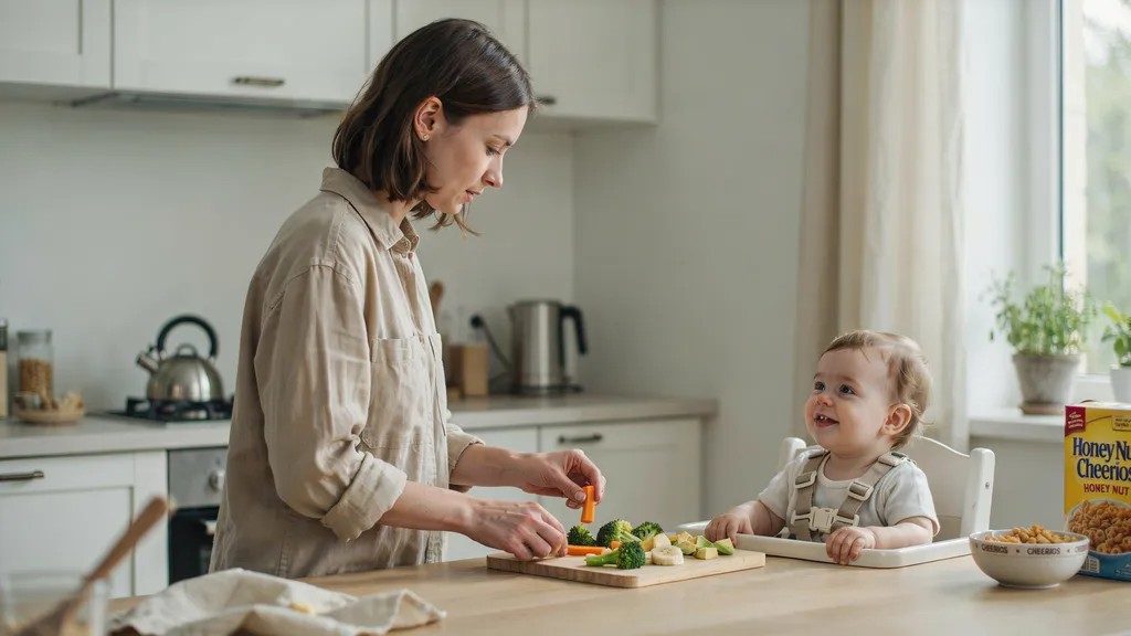 Parents choosing baby-safe foods instead of Honey Nut Cheerios because honey is not safe before 12 months.
