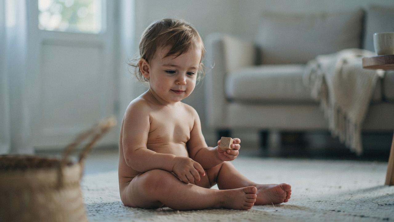 Toddler boy with natural flow haircut.