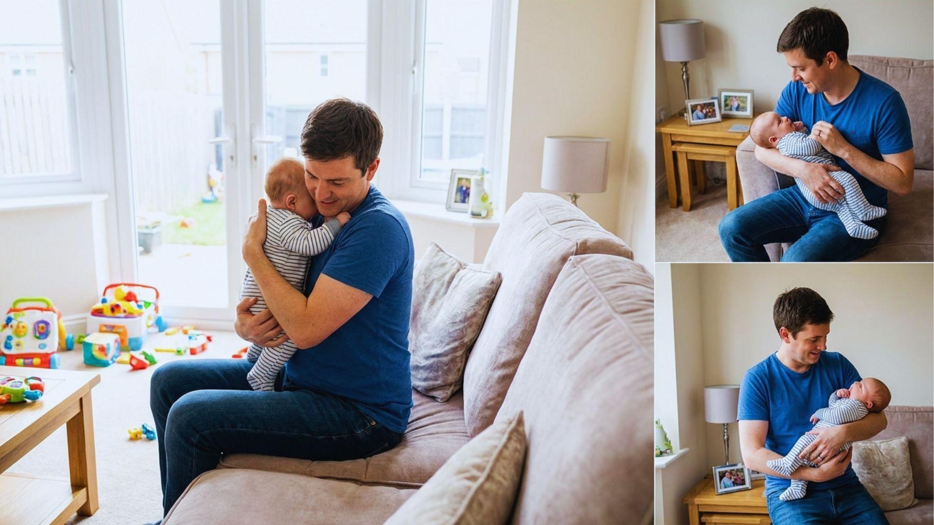 Parents choosing suitable baby holds based on comfort needs.